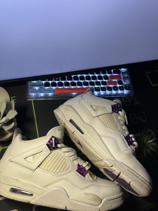 Jordan 4  metallic purple
