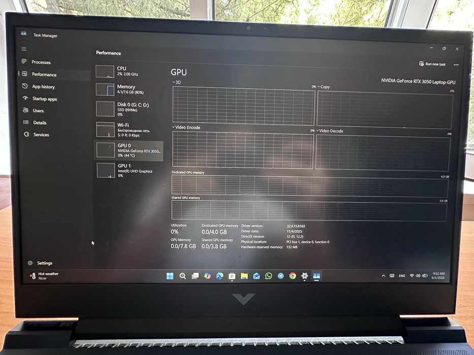 HP Victus RTX 3050
