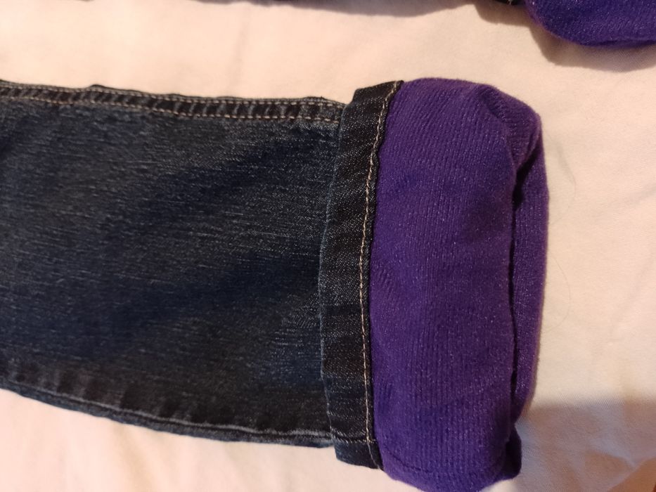 Ватирани дънки, зимно яке