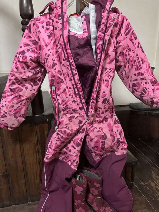 Reima зимний комбинезон для девочек