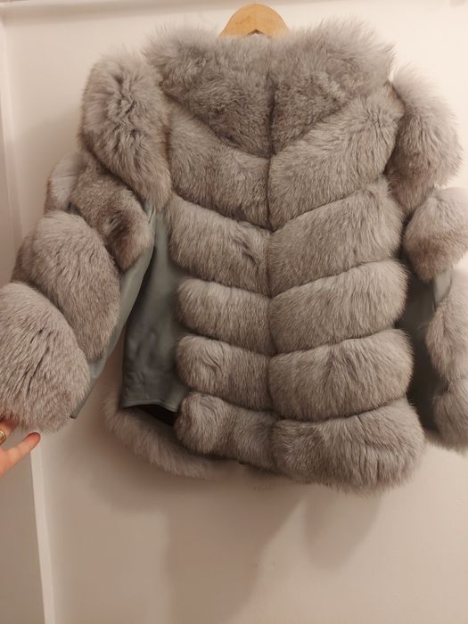 Blana naturala din vulpe argintie