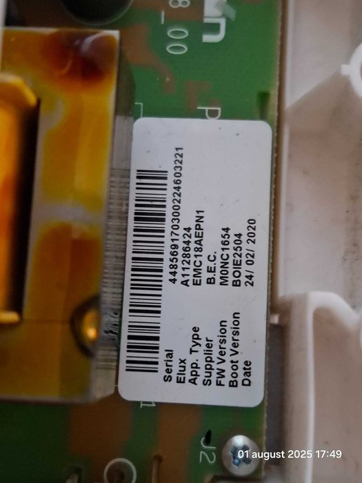 Placa invertor motor AEG EMC18AEPN1 M0NC1654