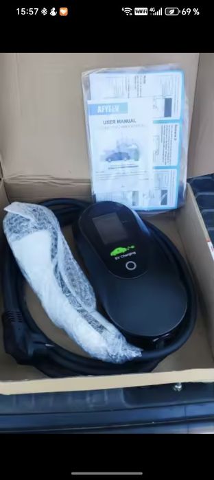 Charger 3,6//7.2 Kw, pt  mașini electrice și plug-in, control prin WiFi al puterii de incarcare