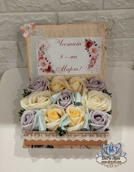 3D картини и букети със сапунени рози