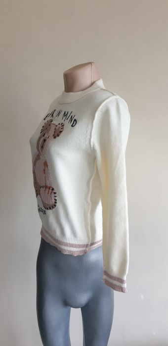 Palm Angels Wool Bear In Mind  S / M  НОВО! ОРИГИНАЛ! Дамски Пуловер!