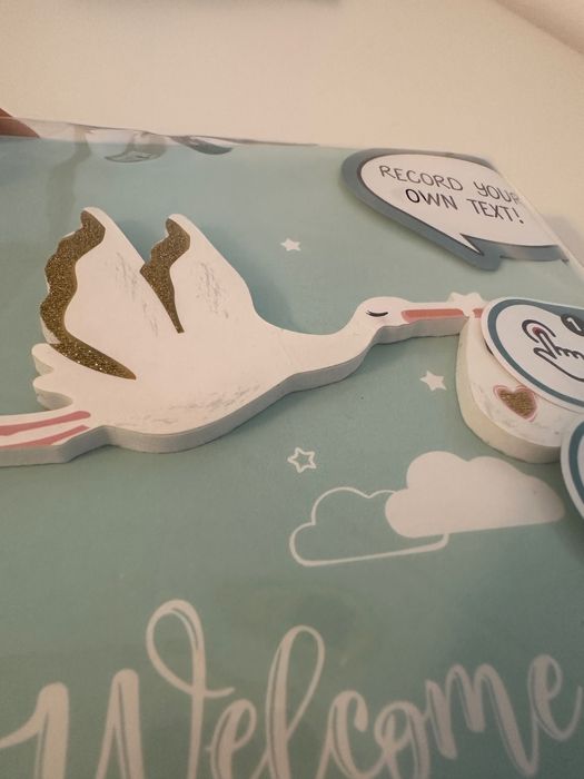 Felicitare audio nou nascut - cadou botez