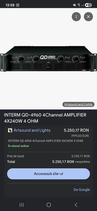 Amplificator audio ITERM QD-4960