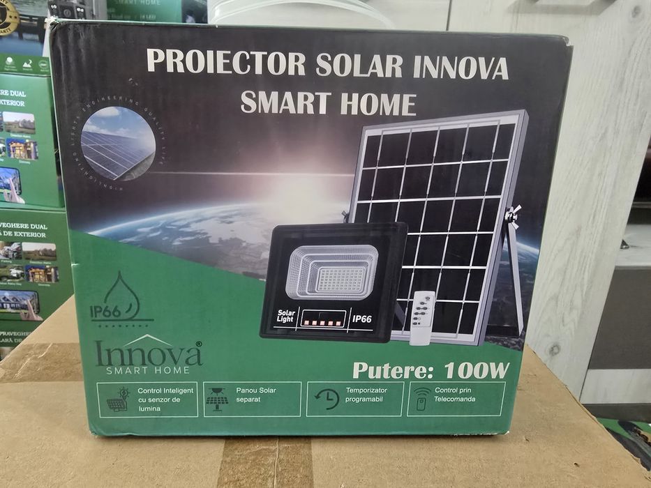 Lămpi solare, proiectoare solare,  camere de supraveghere solare INNOVA