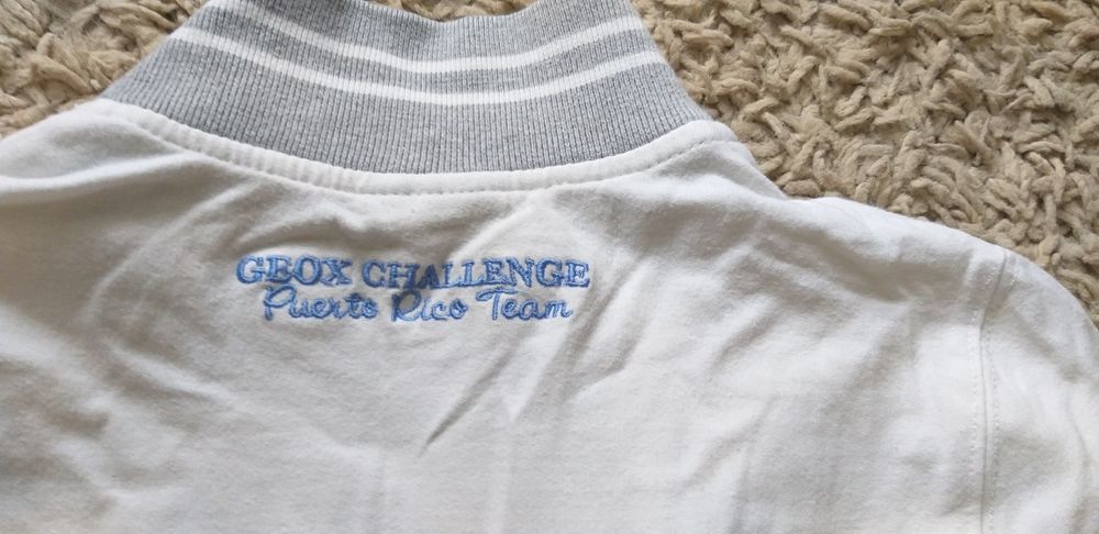 Hanorac GEOX pt copii din bumbac, alb, mar. 128