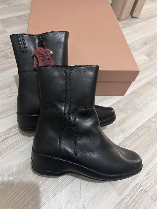 Новые женские зимние кожаные полусапожки от бренда Belwest. Р.36.