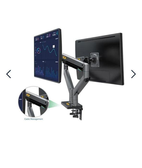 Двойной настольный кронштейн NB North Bayou G35 для мониторов 22-32" д