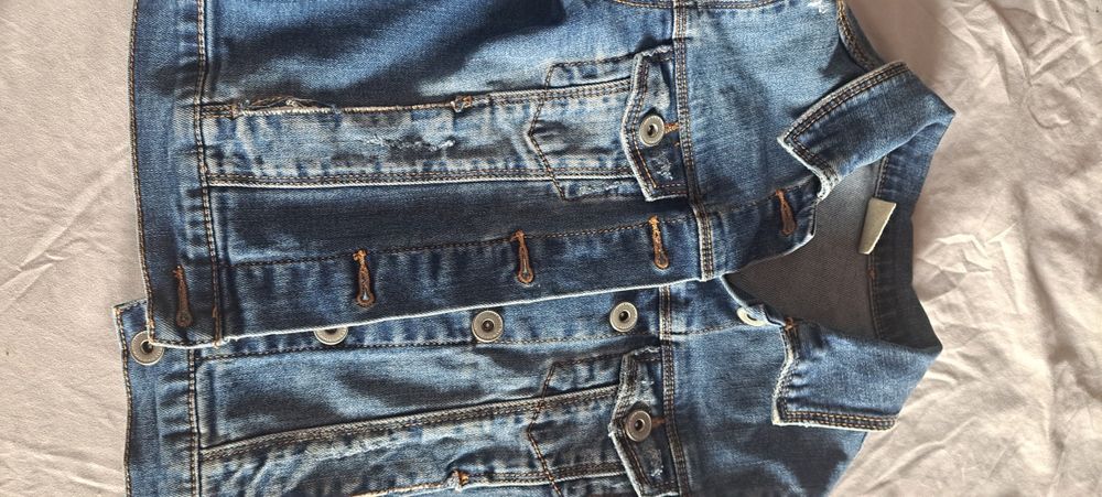 Zara geaca fete blugi 7 ani