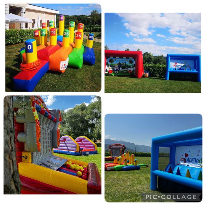 Надуваеми и тиймбилдинг игри под наем. Атракциони и съоръжения.