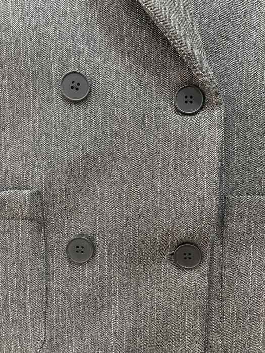 Серый пиджак оверсайз М