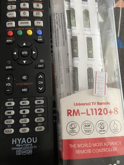 Пульт для телевизора универсальный