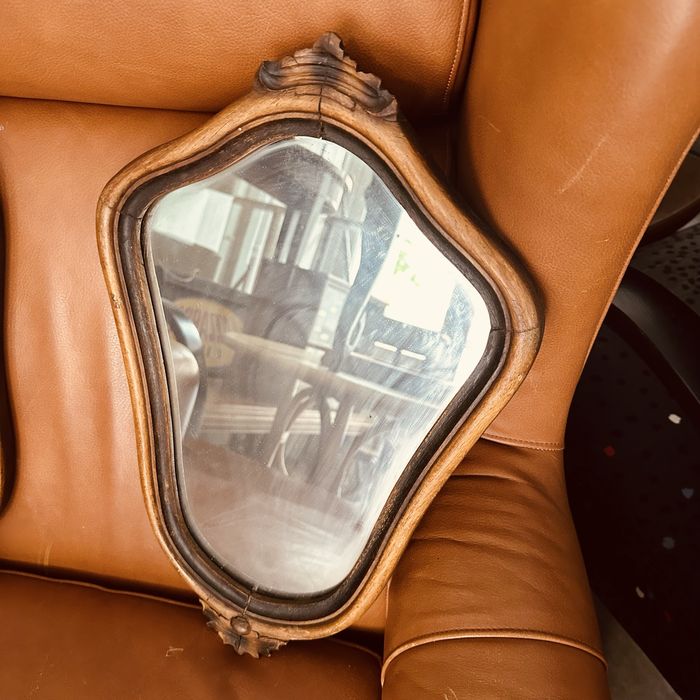 Антикварни дървени огледала от XIX–XX век (комплект 2 бр.)