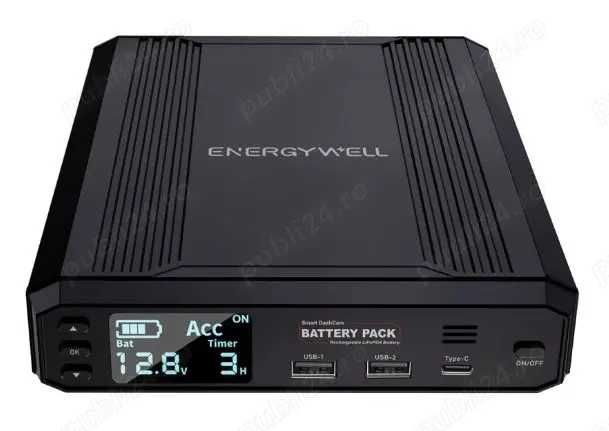 Baterie externă pentru camera auto ENERGY WELL P8 12V 12000 mAh