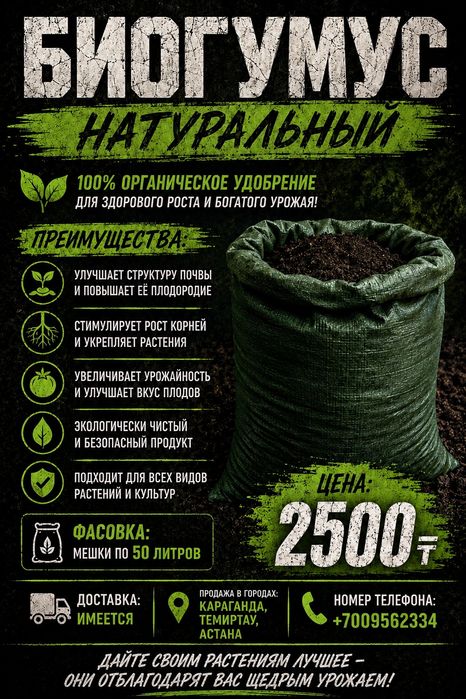 Биогумус — природная сила для мощной рассады и щедрого урожая.