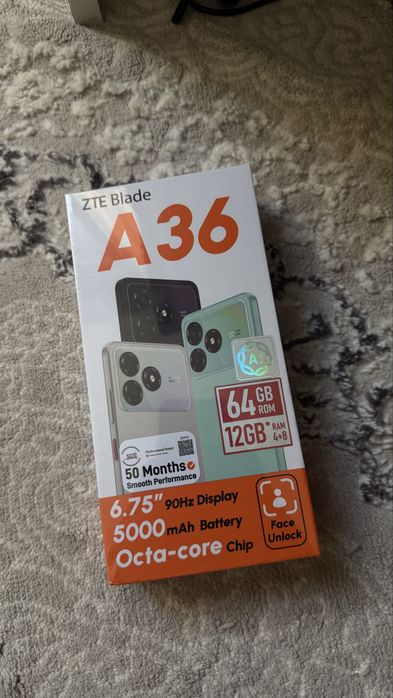 ZTE Blade A36 64GB новый, запечатанный, гарантия
