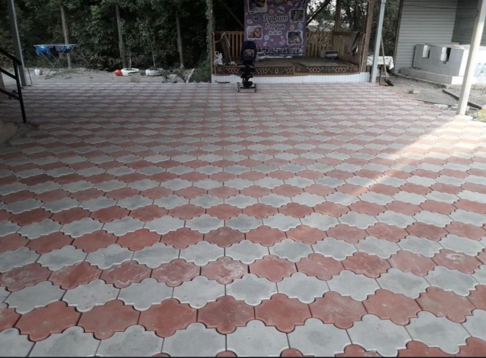 Брусчатка ромашка ( тротуарная плитка )