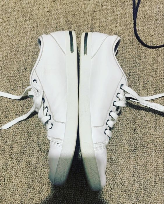 Белые кожаные кеды Dolce gabbana, оригинал