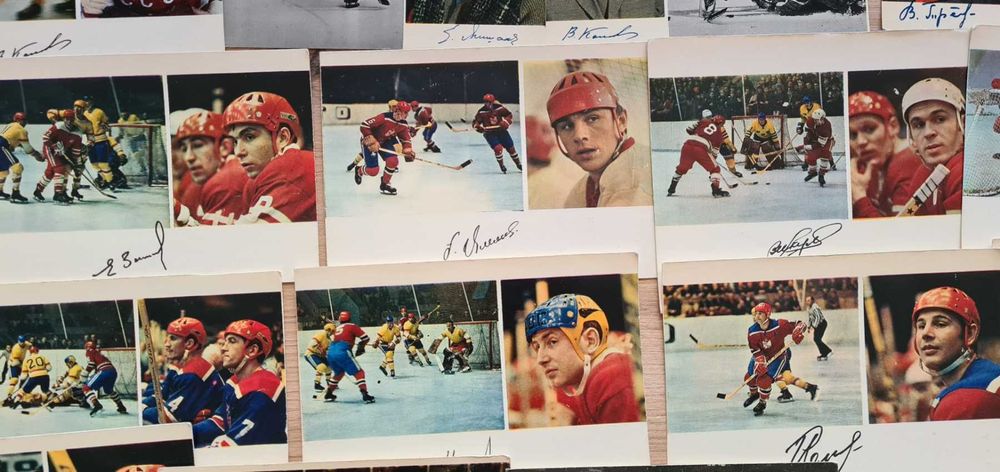 Колекция пощенски картички на хокеисти