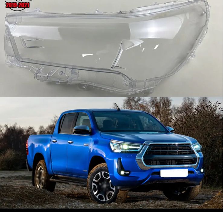 sticla far toyota hilux 2018-2024