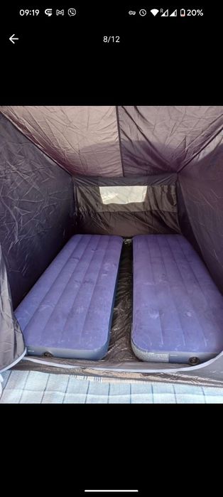 Надуваем анекс за форселт каравана Kampa Dometic Pro AIR