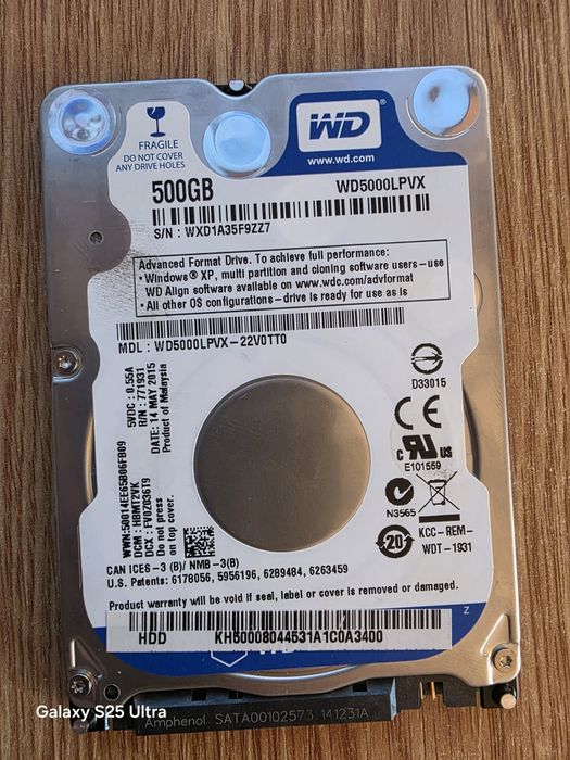 HDD Hard   +  Ram