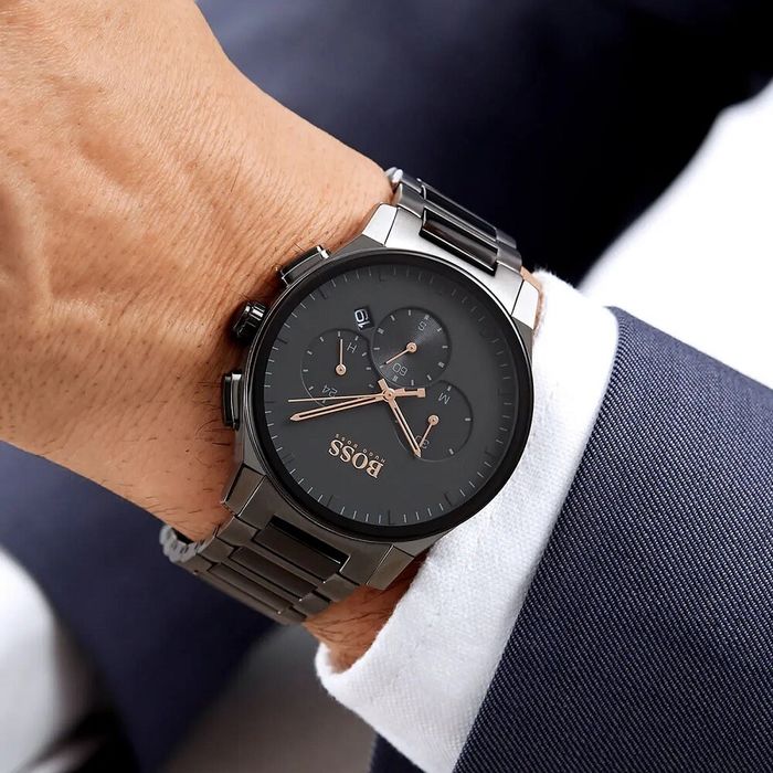 Мъжки часовник Hugo Boss 1513814, Кварцов, 44мм, 3ATM