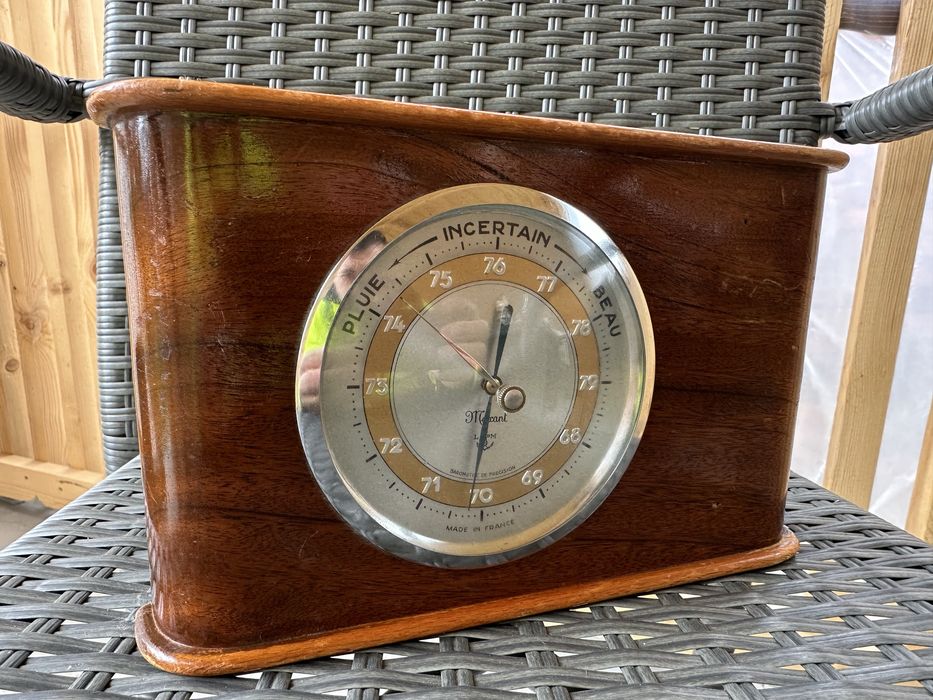 Barometru vintage din lemn – Made in France