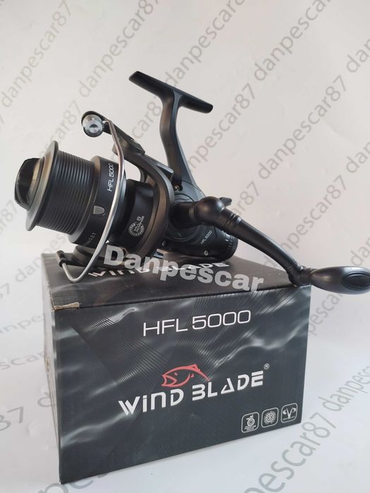 Mulineta WIND BLADE HFL5000 tambur long cast si BAITRUNNER 8rulmenti