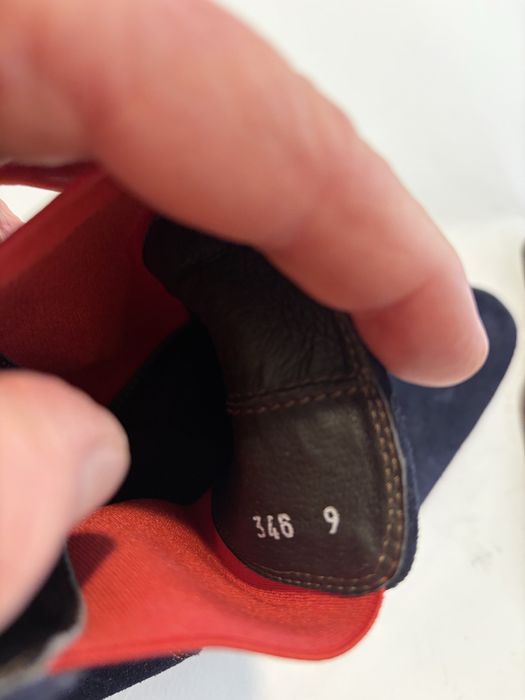 Официални боти -син велур 43