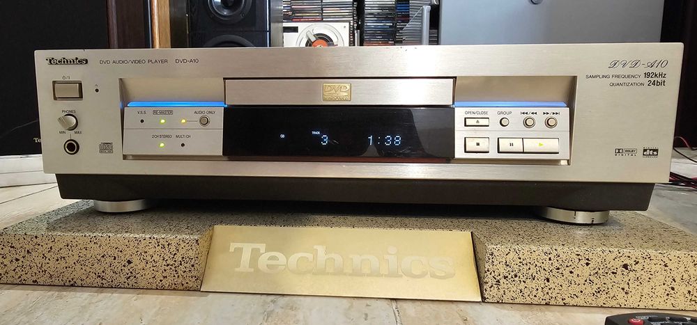 Technics DVD-A10 cap de serie, stare f.b, cu telecomanda si test