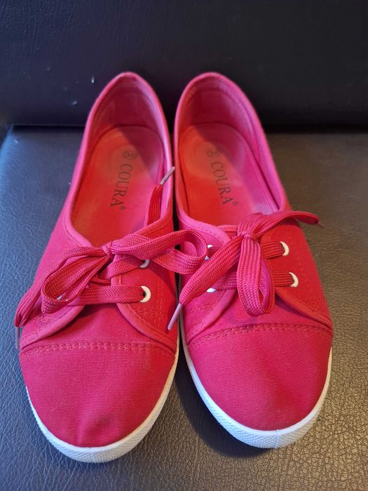 sандали Oh My Sandals от естествена кожа, червени