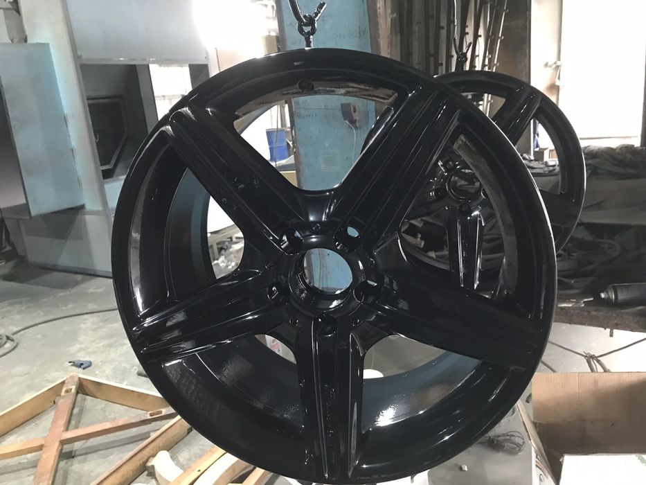 Прахово боядисване на метални елементи. Боядисване на джанти