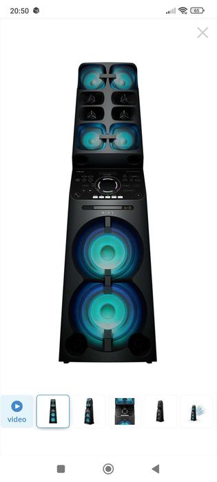 Sistem audio Sony MHCV90DW, Hi Power, Wi-Fi, Bluetooth, NFC, Mega BASS