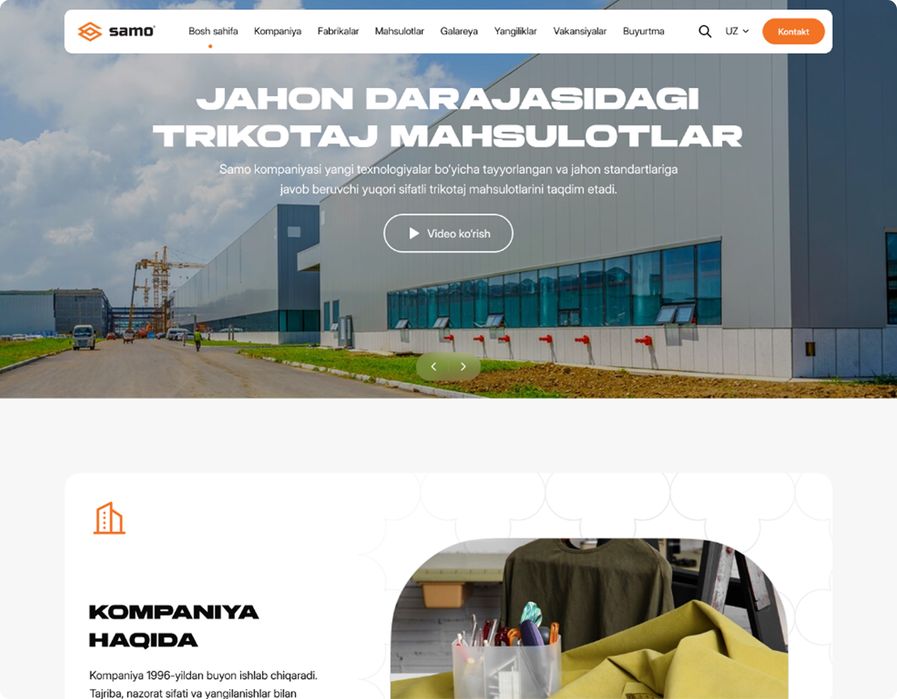 Veb sayt yaratish xizmati