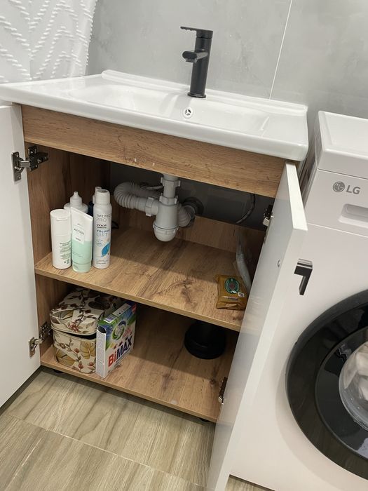 Тумба + раковина + смеситель