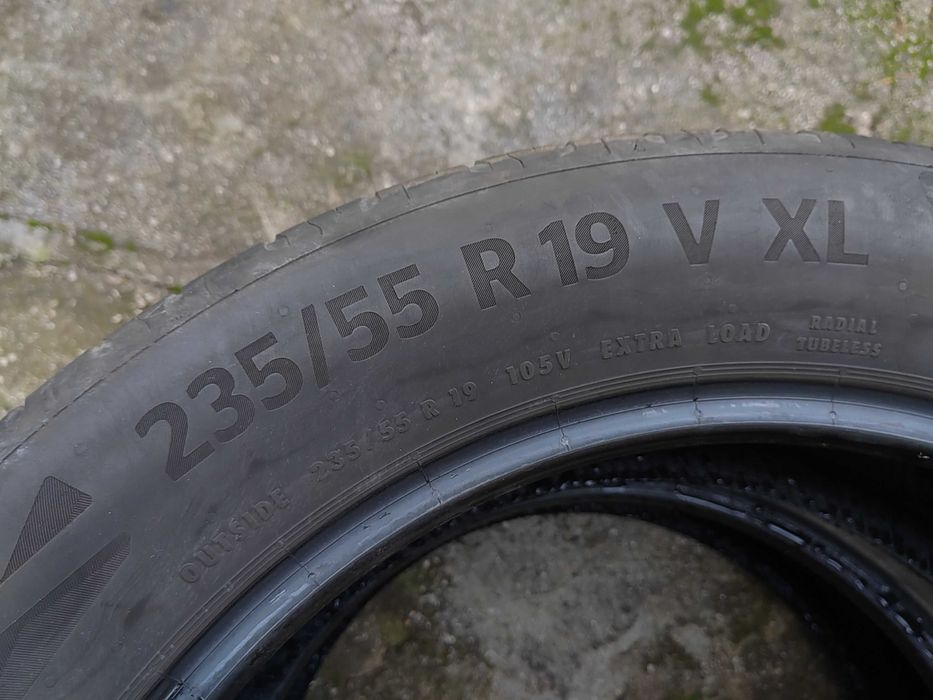 235/55/19 2бр.Continental Летни гуми