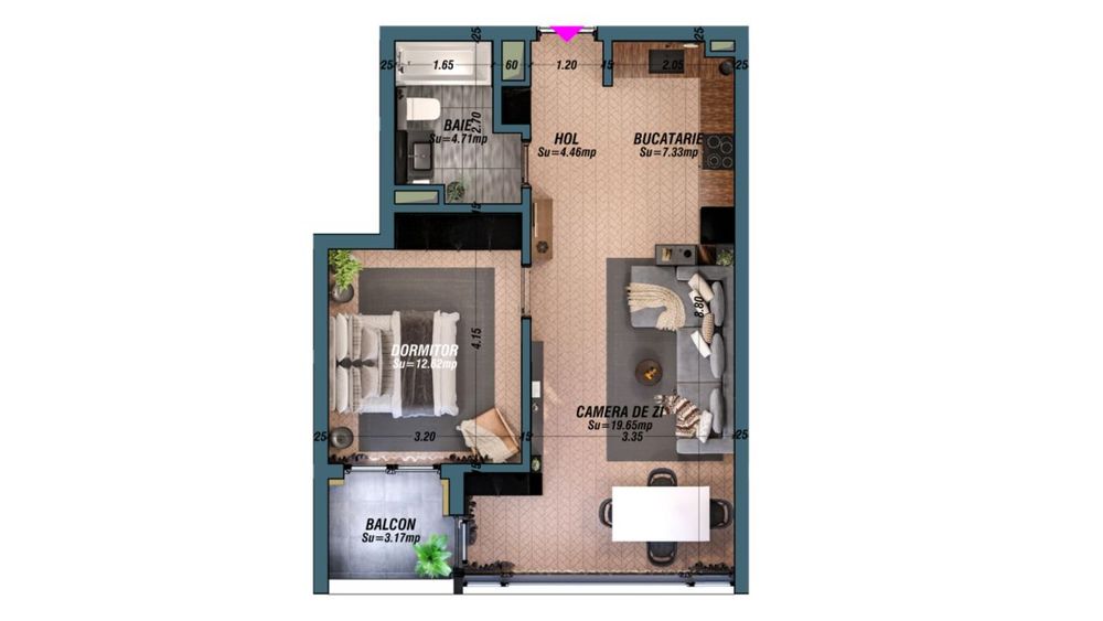 Apartament 2 camere, bloc nou Avanera Suceava, 85.435 euro + TVA