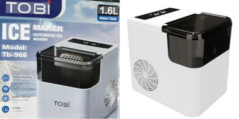 Mașină Automată de Gheață Portabilă 1.6L TOBI