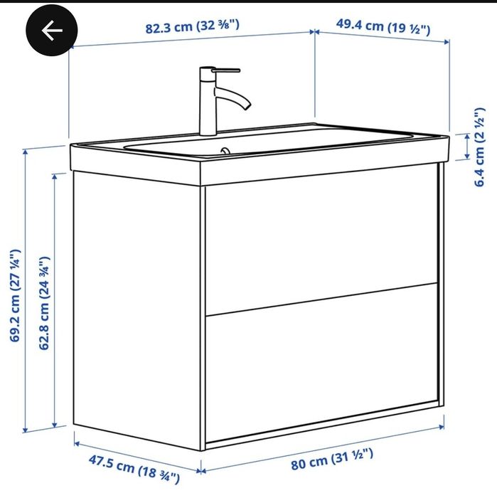 Set chiuveta/lavoar ikea