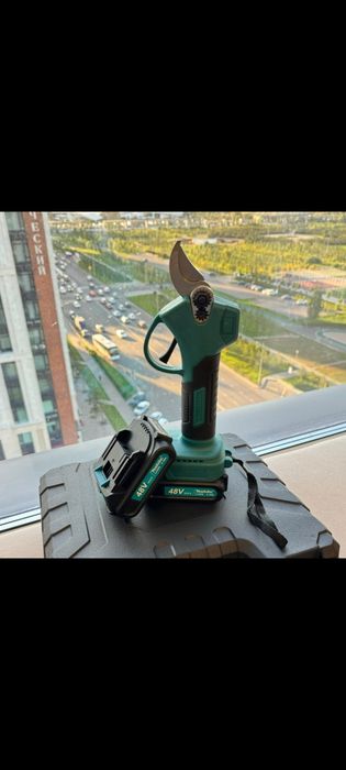 Садовый секатор и электропила