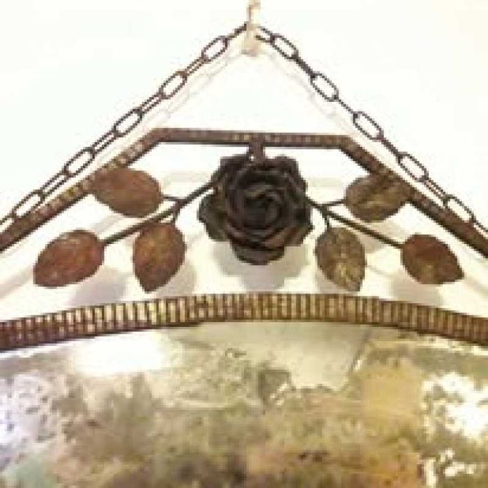 Oglinda cu rama din fier forjat facut manual