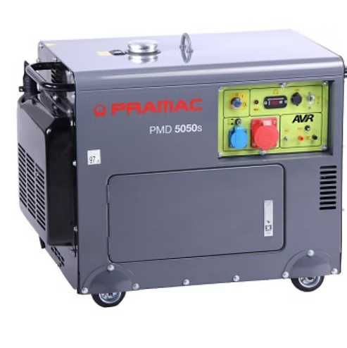 Generator de curent trifazic 400V diesel 4 kW PRAMAC PMD5050s cu ATS