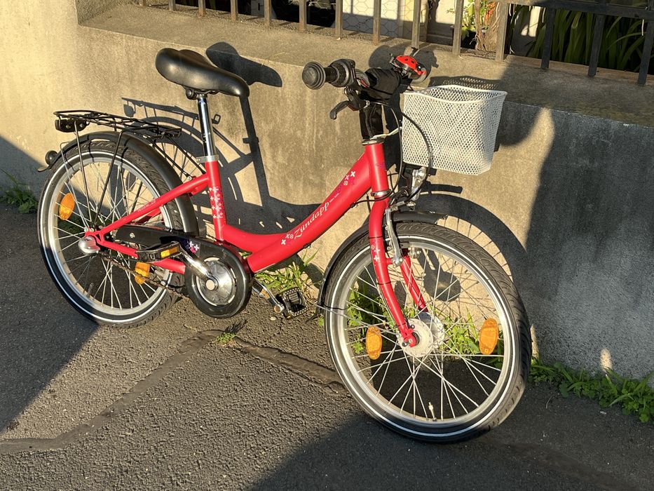 Bicicleta copii 5-12 ani, deosebita, Zundapp Germania roata 20 inchi, 3 viteze in butuc , dinam integrat cu lumini fata/spate, PRET FIX