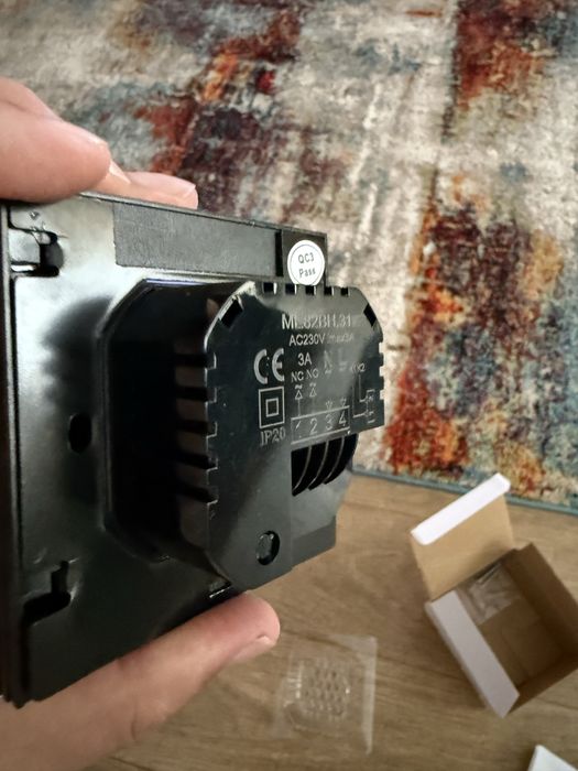 Vand Termostat Smart WiFi Tuya, LCD Touch, Negru