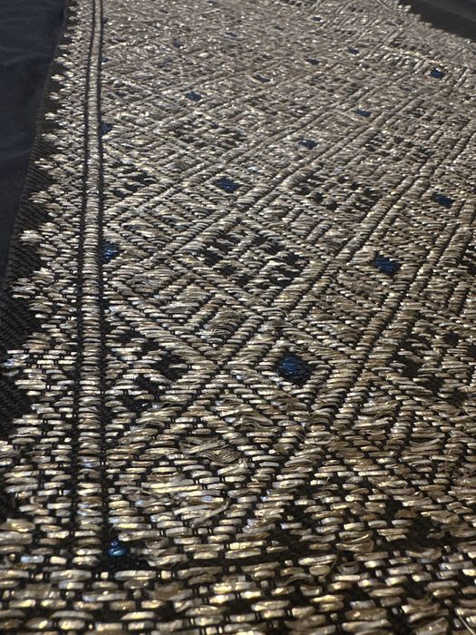 Catrinta, fota lucrata manual in jurul anului 1900, fir de argint