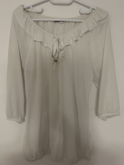 Bluza alba eleganta